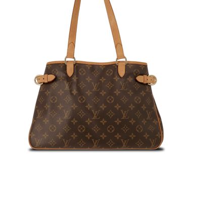 Sac cabas Louis Vuitton en toile Monogram marron et cuir