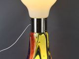 an image of a lamp that is on a table