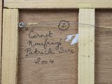 a piece of wood with writing on it