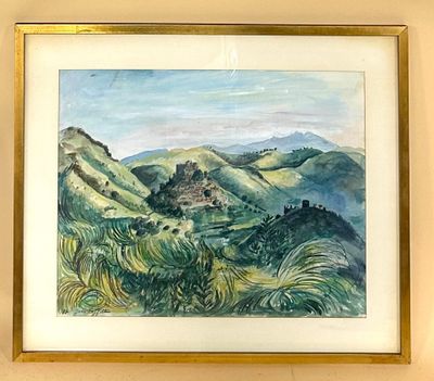 a picture of a painting on the wall of a house