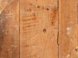 an old wooden picture frame with a picture of a dog on it