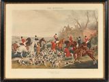 une image d'une peinture représentant un groupe de personnes à cheval