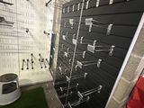 an image of a display of golf equipment in a store