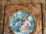 a picture of a painting on the wall of a room