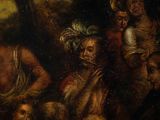 an image of a painting of a group of people in a wooded area