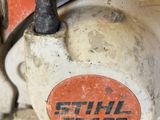 a close up of a motorcycle with a sticker on it