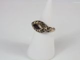 a close up of a ring with a stone in the middle of it