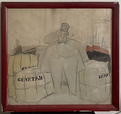 Marcel VERTES (1895-1961) Reymond (Sic) Haymann sur le quai …