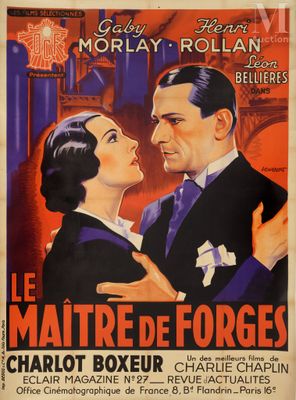 french movie poster for the film le mattre de forges