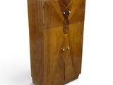 an image of a wooden cabinet with a door