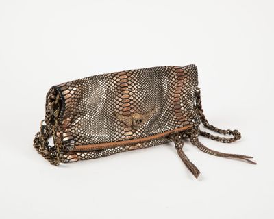 ZADIG & VOLTAIRE Modèle Rock - Sac à bandoulière effet pytho…