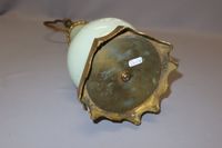 Lampe en porcelaine fin XIXe à motif de bouquet champêtre su… (photo 3)