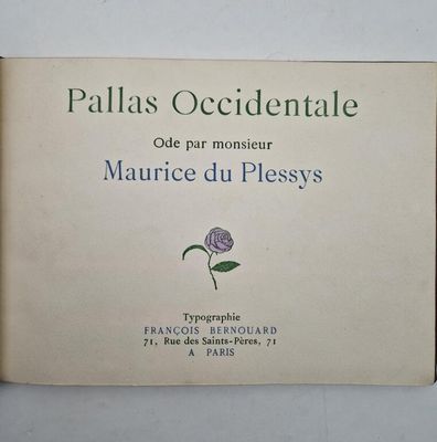 a book with a picture of a purple flower on it