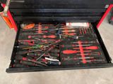 many tools in the drawer of a tool box