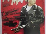 une affiche du film « Mad Max » représentant un homme tenant une arme à feu