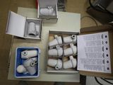 boxes of toilet paper are sitting on a table next to a box of toilet paper