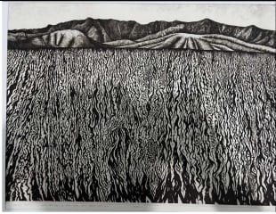 Pató KAROLY (1950 - ) Gravure 45 x 60 cm. (En l'état)