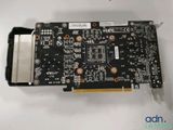 a close up of a video card on a white surface