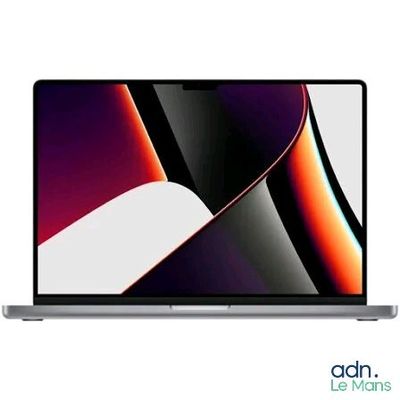 an apple macbook pro is shown with the new macbook pro logo on the screen
