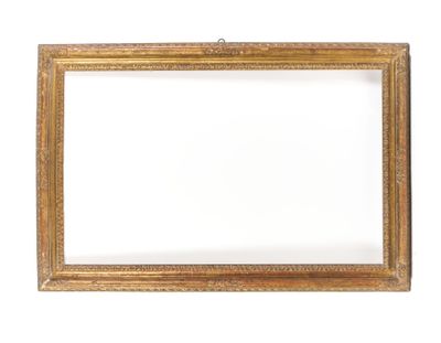 an old gold picture frame with a white background