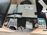 a picture of a bunch of electronic equipment on a table