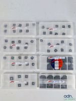 Lot de plaquettes H/M pour porte-outil multiprofil.