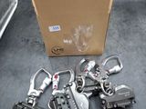 a box with a bunch of different types of clamps
