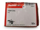 fischer fsm clix fs - mm clix, 50 mm, boîte de 50