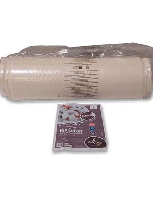 BABYSOM - Matelas Bio Coton - 60x120x12cm - Densité 23kg/m3 …