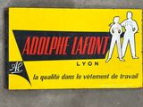 yellow and black sign with a picture of a man and a woman on it