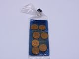 a bag of cookies sitting on top of a white table