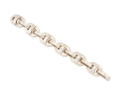 HERMES, Modèle « Largo » Important bracelet en argent 925‰ à…
