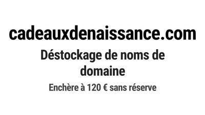 Nom de domaine cadeauxdenaissance.
