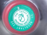 a close up of a bottle of wine with a label on it