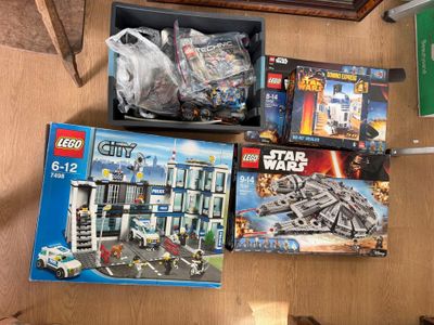 Lot de boites de lego et sachet lego technic