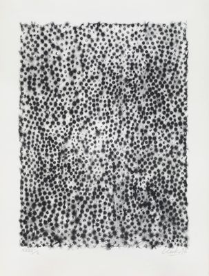 an image of a black and white drawing of dots on a white background