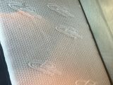 a close up of a mattress on a car seat