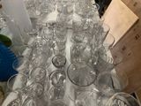 many glasses on the table ready to be served