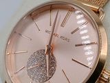 michael kors watch with rose gold dial and mesh strap