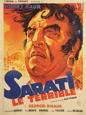 a movie poster for the film sarati le terrible