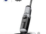 une image représentant un aspirateur en noir et blanc et une brosse de nettoyage