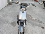 a motorcycle that is parked in a garage
