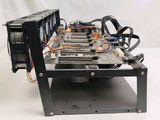 an image of a computer case with a lot of hard drives