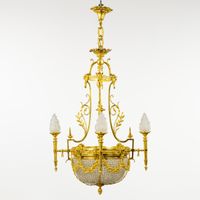 Un lustre « Sac à Perles » d’une taille exceptionnelle, en b… (photo 4)
