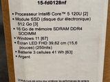 the back of a box of hp laptops with a label on it