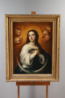 an image of a painting of a woman holding a baby