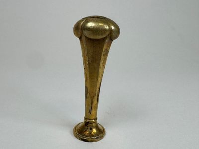 Sceau à cacheter en bronze doré, la matrice monogrammée. - Photo 1