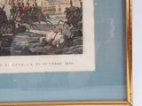 a picture of a picture of a military scene in a frame