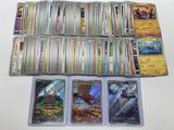 a lot of cards on the table with a lot of them