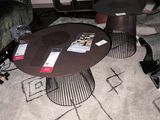 un chat allongé sur un tapis dans le salon